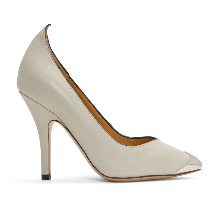 Isabel Marant White Pinjoe Western Heels