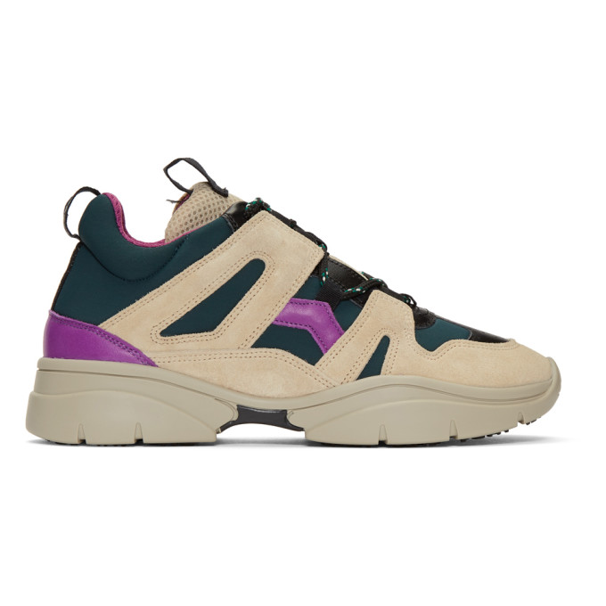 Isabel Marant Beige Kindsay Mountain Sneakers