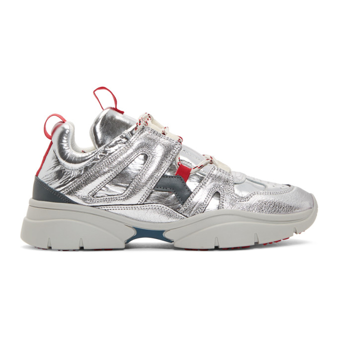 Isabel Marant Silver Kindsay Mountain Sneakers