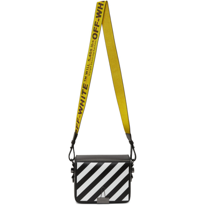 Off-White Black Diagonal Flap Bag