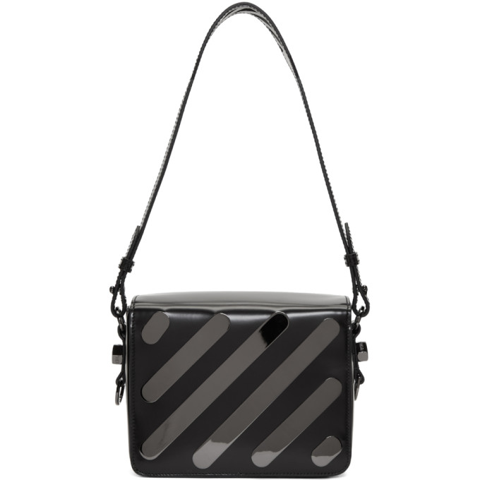 Off-White Black Metal Mini Flap Bag