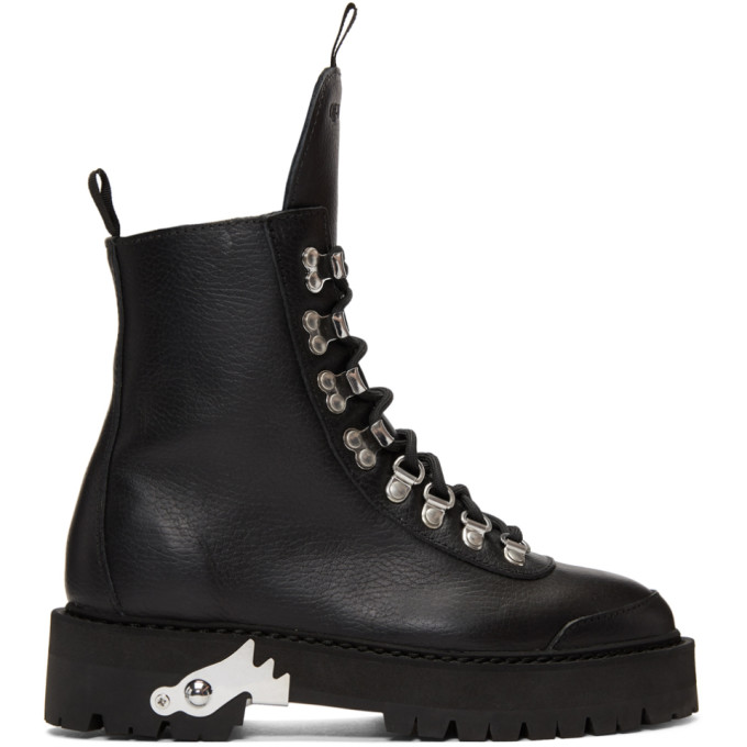 Off-White Black Hiking Boots