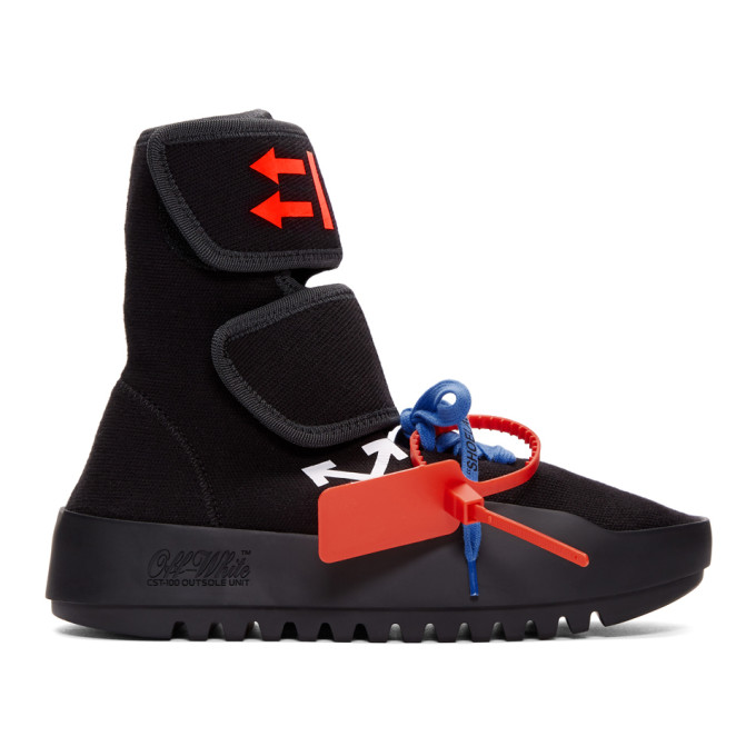 Off-White Black Moto Wrap Sneakers