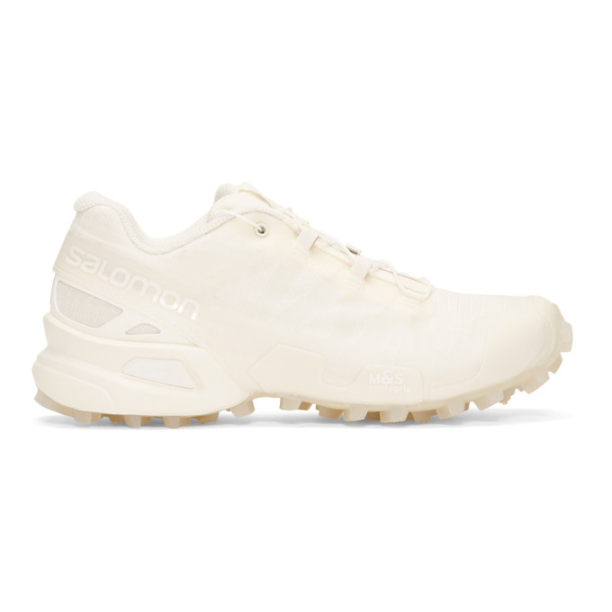 Boris Bidjan Saberi White Salomon Edition Speedcross 3 Clear Sneakers