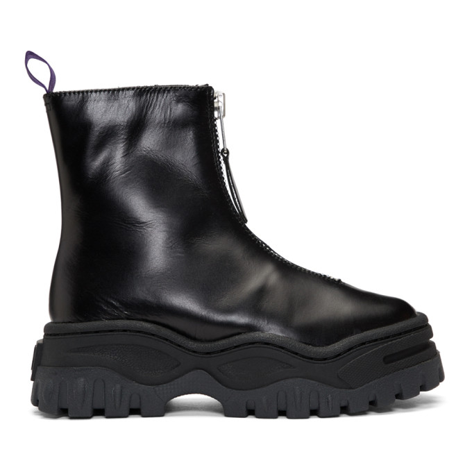 Eytys Black Leather Raven Boots