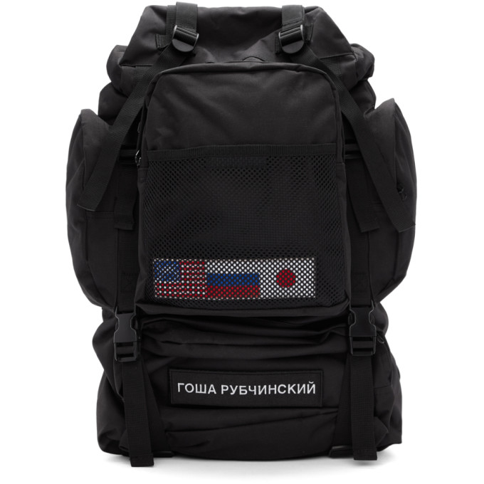 GOSHA RUBCHINSKIY GOSHA RUBCHINSKIY BLACK MEDIUM BACKPACK