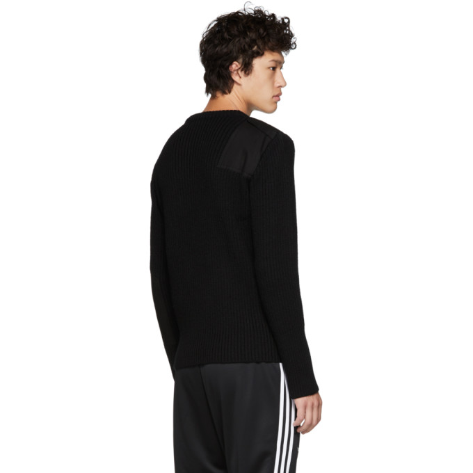 GOSHA RUBCHINSKIY GOSHA RUBCHINSKIY BLACK CAMO POCKET KNIT SWEATER