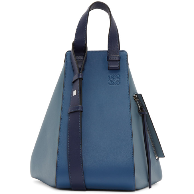 Loewe Blue & Navy Hammock Bag