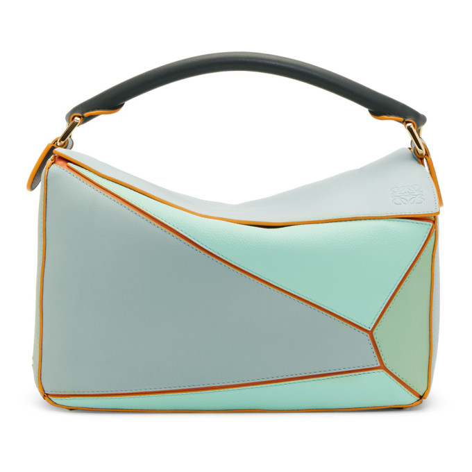 LOEWE LOEWE BLUE PAULAS IBIZA EDITION PUZZLE BAG