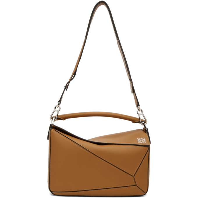 Loewe Tan Medium Puzzle Bag