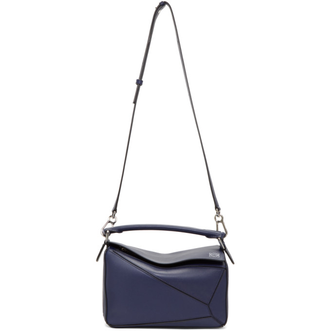 Loewe Navy Puzzle Bag