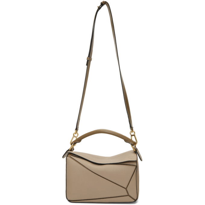 Loewe Brown Small Puzzle Bag