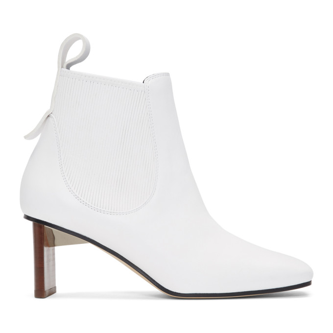 Loewe White Blade Heel Boots