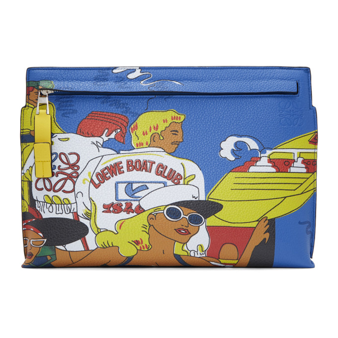 Loewe Tan & Multicolor Holiday Pouch
