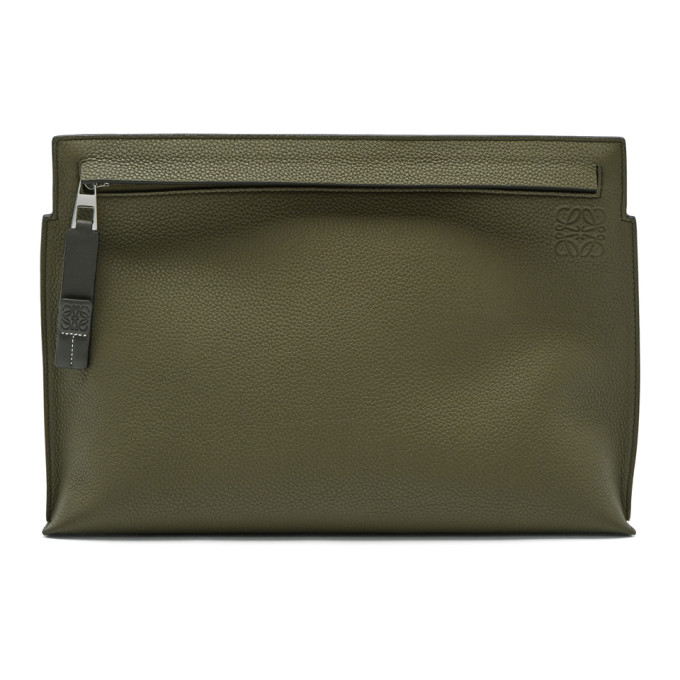 Loewe Green & Grey T Pouch