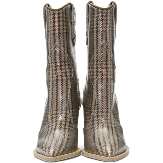 plaid cowboy boots