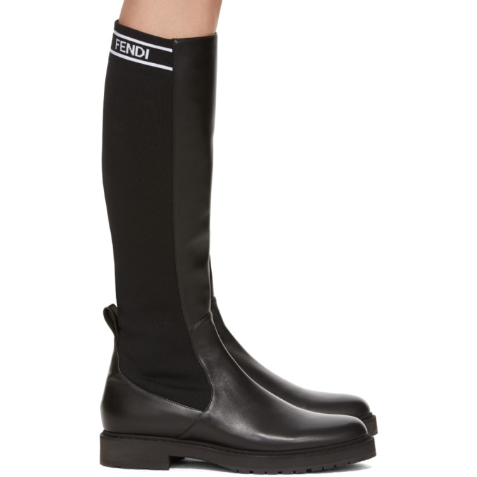 fendi knee high sock boots