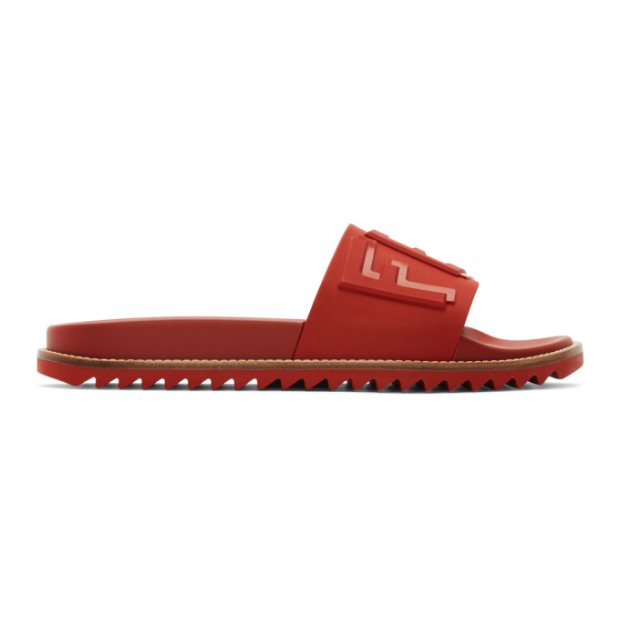 Fendi Red 'Fendi Vocabulary' Sandals