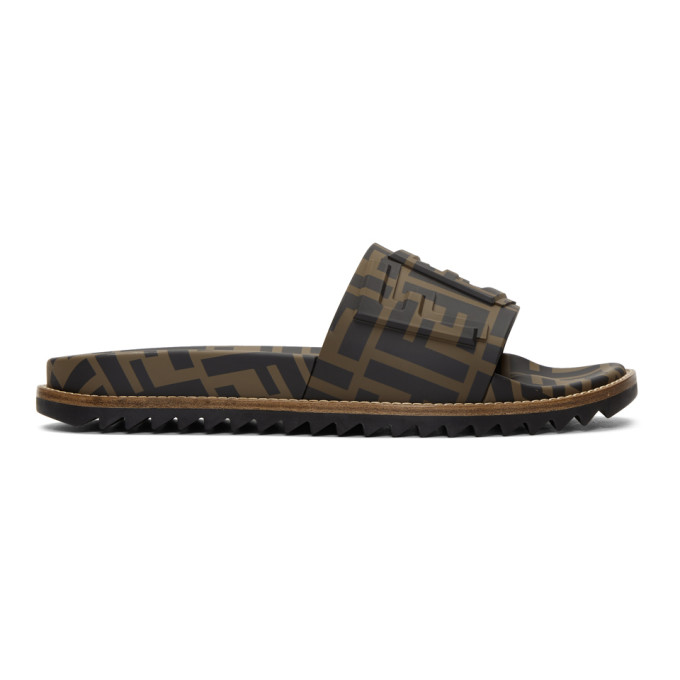 Fendi Brown 'Forever Fendi' Slides