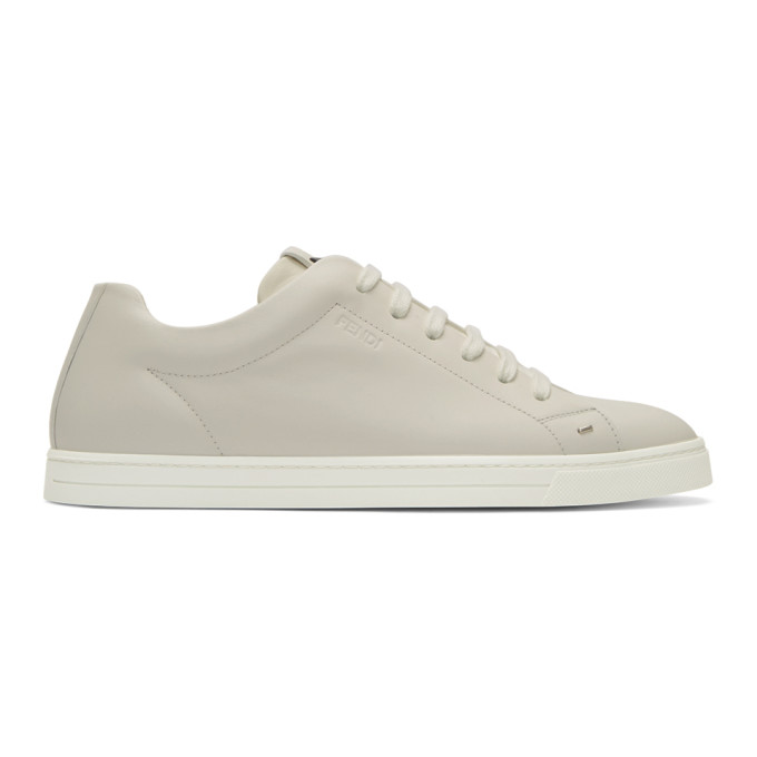 Fendi White Mini 'Bag Bugs' Sneakers