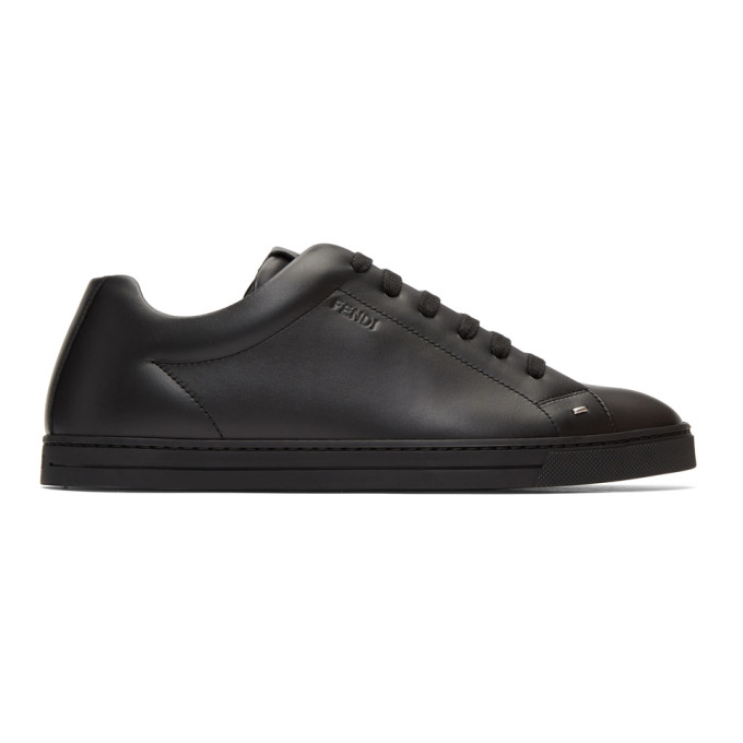 Fendi Black Mini 'Bag Bugs' Sneakers