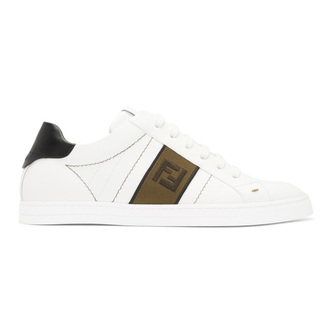 Fendi White 'Forever Fendi' Sneakers