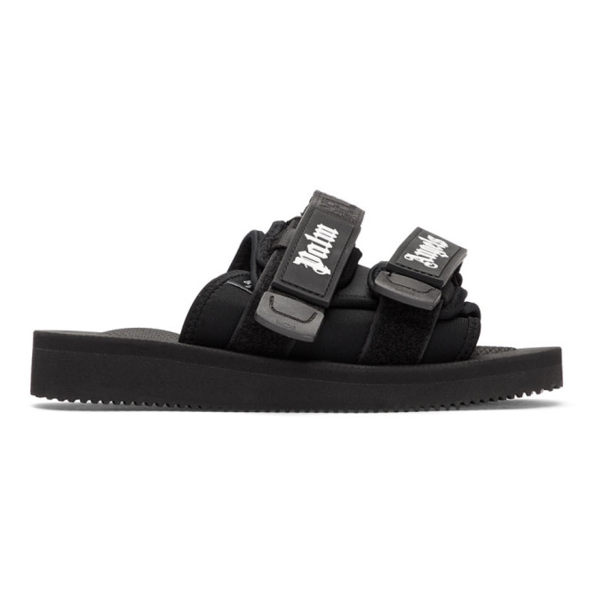 Palm Angels Black Suicoke Edition Nylon Slides
