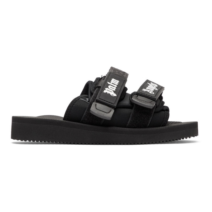 Palm Angels Black Suicoke Edition Nylon Slides