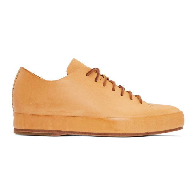Feit Tan Hand Sewn Low Sneakers