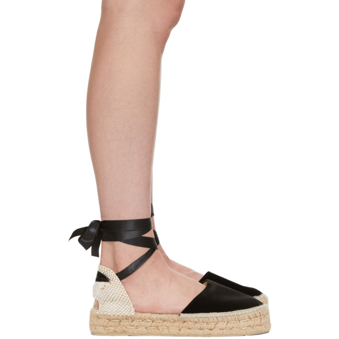 Manebí Black Velvet Monaco Valenciana Espadrilles
