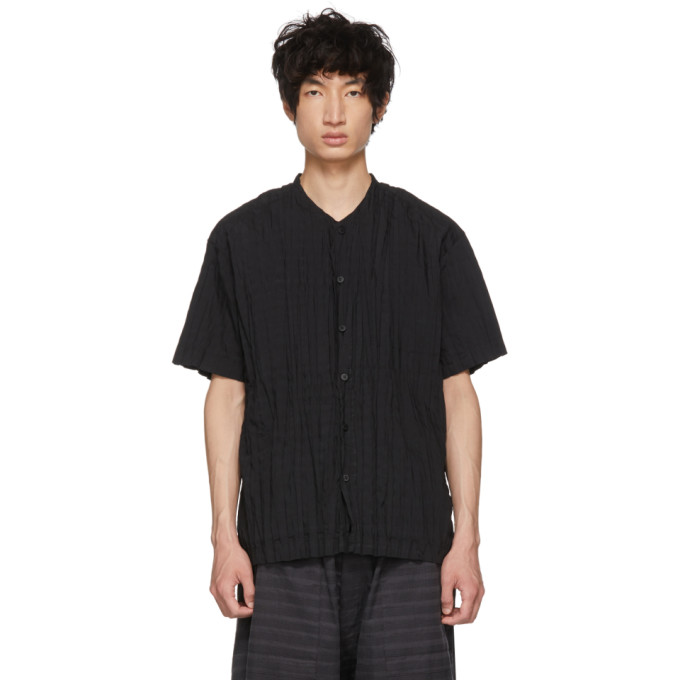 Issey Miyake Men ブラック Torus プリーツ シャツ