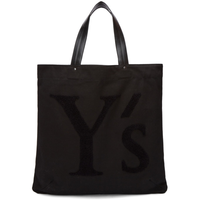 Y's Black Logo Tote