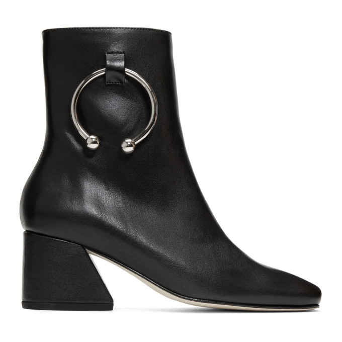 DORATEYMUR DORATEYMUR BLACK NAPPA NIZIP BOOTS