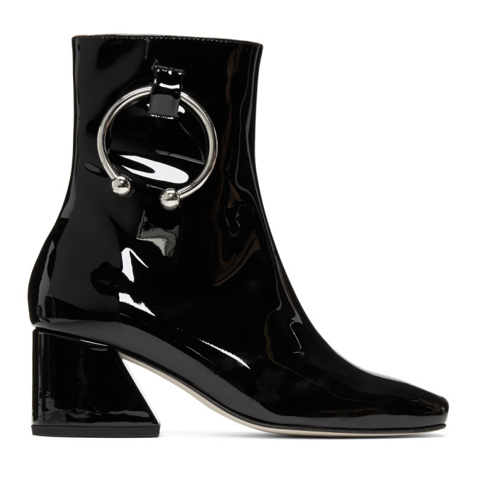 Dorateymur Black Patent Nizip Boots