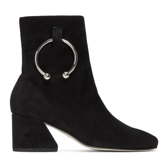 DORATEYMUR Black Suede Nizip Boots