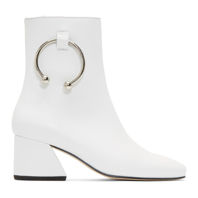 Dorateymur White Nappa Nizip Boots