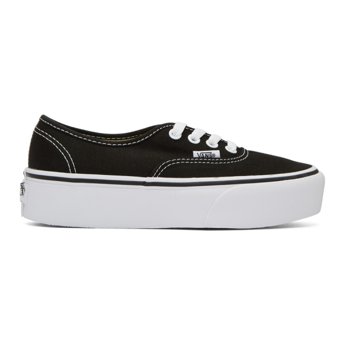 Vans Black OG Authentic Platform Sneakers