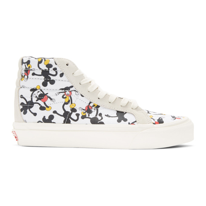 Vans White Geoff McFetridge Edition OG SK8-Hi LX High-Top Sneakers