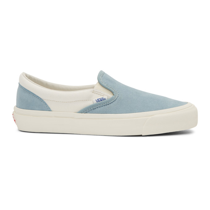 Vans Blue Suede OG Classic Slip-On Sneakers
