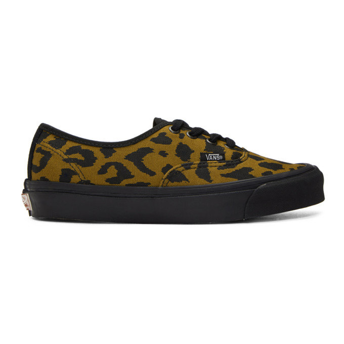 Vans Black & Brown Leopard OG Authentic LX Sneakers