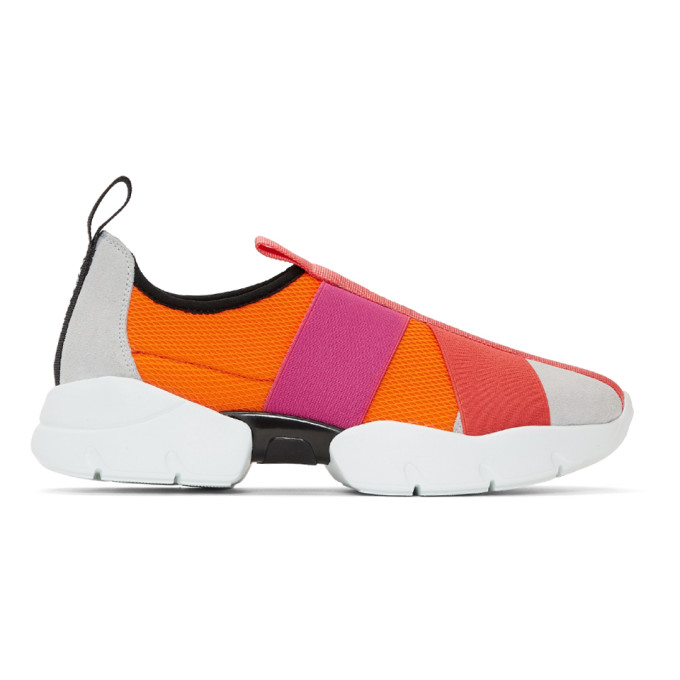 Emilio Pucci Pink City Up Elastic Sneakers