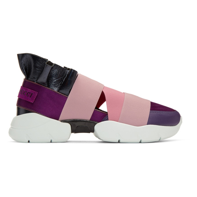 Emilio Pucci Pink & Purple City Up Sneakers