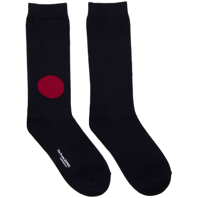 Blue Blue Japan Navy Japan Flag Socks 182747M22000701