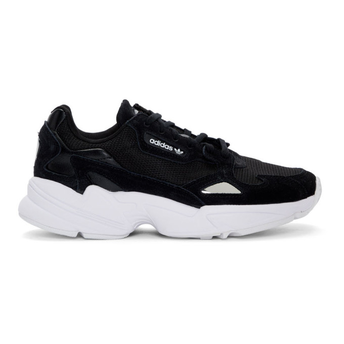 adidas Originals Black & White Falcon 90s Sneakers