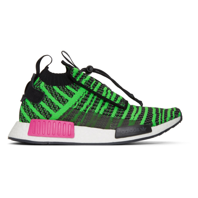 adidas Originals Black & Green NMD_TS1 PK Sneakers