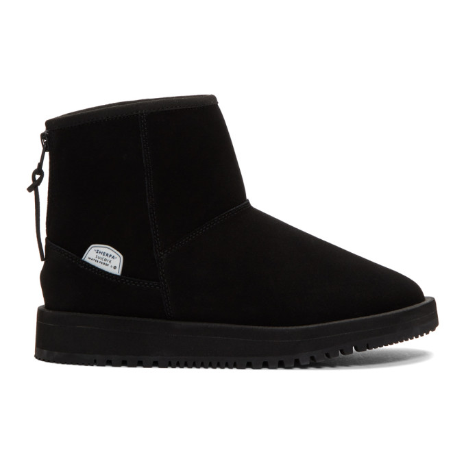 Suicoke Black Mid Els-M Ankle Boots