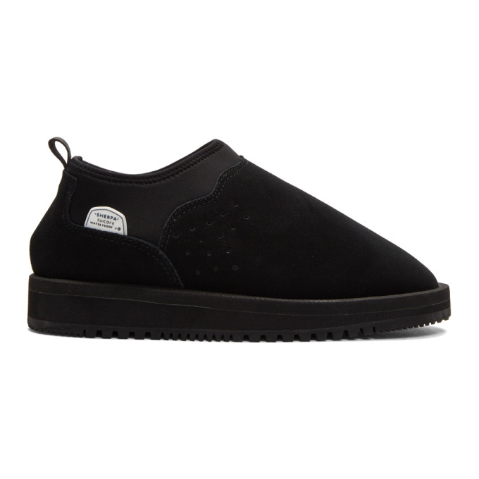 Suicoke Black Suede Ron-M Mid Boots
