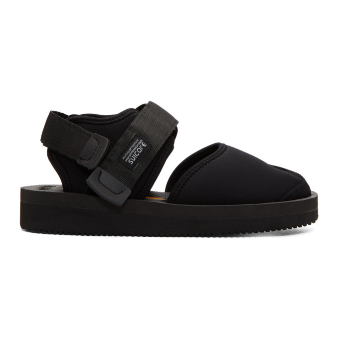 Suicoke Black Bita-V Sandals