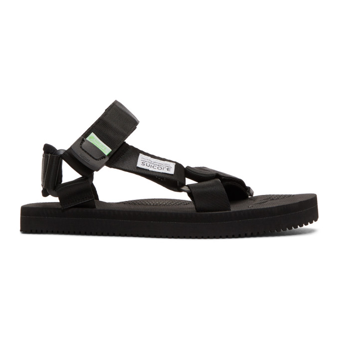 Suicoke Black Depa-C Sandals