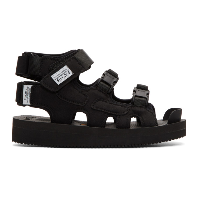 Suicoke Black Boak-V Sandals